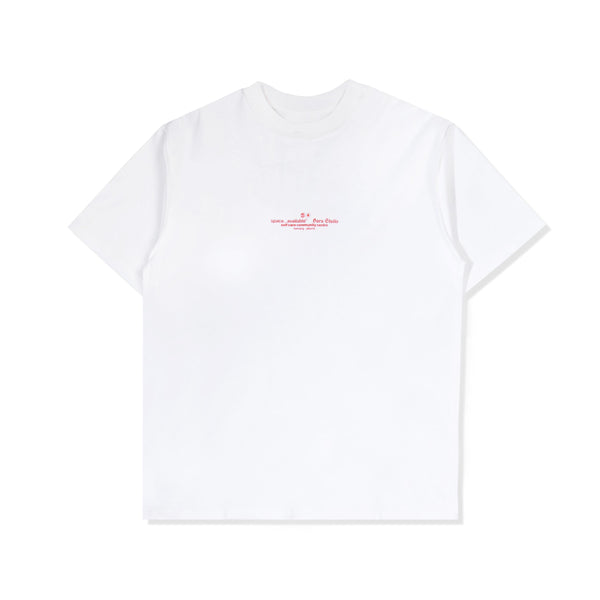 Reversible Self-Care Community Centre T-Shirt in White