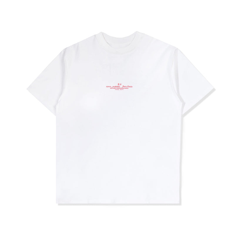 Reversible Self-Care Community Centre T-Shirt in White