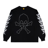 Pixel Skull Longsleeve Black