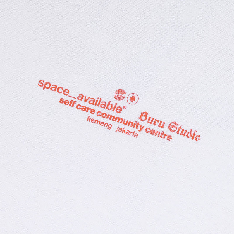 Reversible Self-Care Community Centre T-Shirt in White