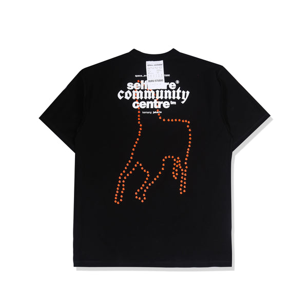 Reversible Self-Care Community Centre T-Shirt in Black