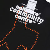 Reversible Self-Care Community Centre T-Shirt in Black